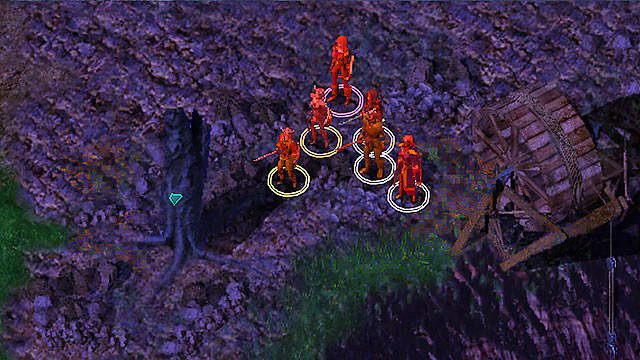 Kolejnym punktem wartym odwiedzenia jest pień drzewa [3], w którym ukryta jest Różdżka Zimna - Wizyta w kopalni Nashkel - Kopalnie Nashkel | Rozdział 2 - zadania główne - Baldurs Gate: Enhanced Edition - poradnik do gry