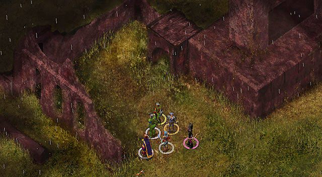 Wejście do ruin znajduje się na wschodnim końcu mostu [1] - Opowieść Poe o Firewine / Widmowi rycerze w Firewine | Rozdział 3 - zadania poboczne - Baldurs Gate: Enhanced Edition - poradnik do gry