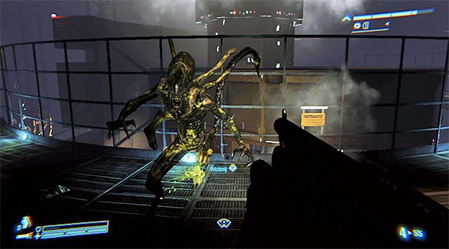 Zadanie to niczym nie różni się od bitwy, którą rozegrałeś na pierwszym piętrze - Chroń ONeala otwierającego wyjście | Misja 1 - SOS | Aliens Colonial Marines - Aliens: Colonial Marines - poradnik do gry