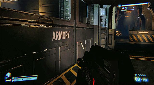 Wybierz schody prowadzące do nowego budynku kompleksu badawczego - Odnajdź spis personelu | Misja 6 - Dla Belli | Aliens Colonial Marines - Aliens: Colonial Marines - poradnik do gry