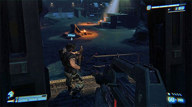 Przebiegnij przez niewielki budynek - Pomóż rozbitkom z lądownika odeprzeć ksenosy | Misja 10 - Wrak odzyskany - Aliens: Colonial Marines - poradnik do gry