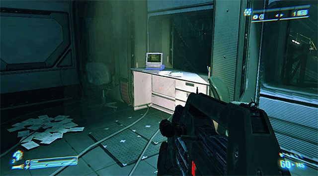 Sukcesywnie przemieszczaj się do przodu, podnosząc odnajdywane po drodze zapasy - Odnajdź więźnia we wraku | Misja 8 - Wał obronny | Aliens Colonial Marines - Aliens: Colonial Marines - poradnik do gry