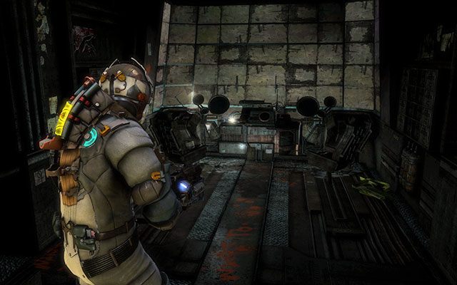 Na nieaktywnym panelu po prawej stronie od wejścia do pomieszczenia z ogromnym wiatrakiem-generatorem - Rozdział 5 | Sekrety | Dead Space 3 - Dead Space 3 - poradnik do gry