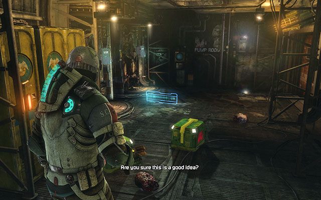 Na ziemi tuż obok drzwi, nieopodal kiosku - Rozdział 14 (1) | Sekrety | Dead Space 3 - Dead Space 3 - poradnik do gry