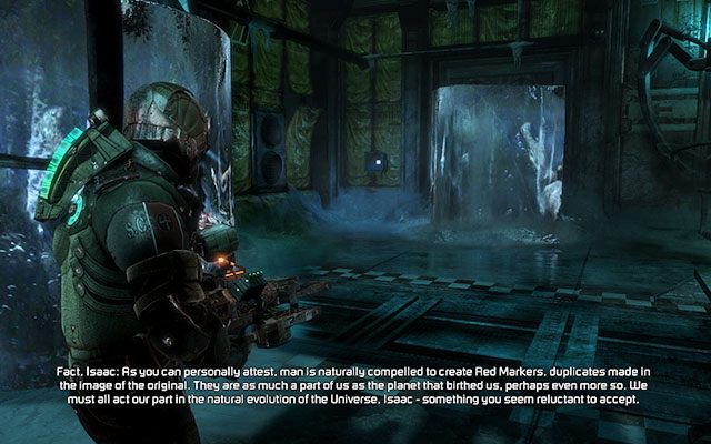 Na ścianie wewnątrz pomieszczeniu z zamrożonymi potworami [sektor geologiczny] - Rozdział 14 (2) | Sekrety | Dead Space 3 - Dead Space 3 - poradnik do gry