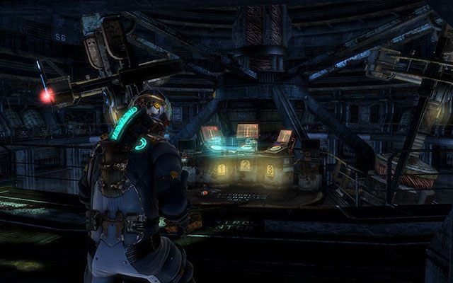 Po przedostaniu się na drugą stronę wyląduj i uzupełnij poziom stazy (jeśli Ci się wyczerpała) - Reach the command saucer | 3 - The Lost Flotilla | Dead Space 3 - Dead Space 3 - poradnik do gry