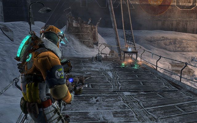 Druga część próbnika [Probe Engine] leży po przeciwnej stronie na stoliku, przy którym również znajdziesz trochę zaopatrzenia - Collect the Probe components | 10, 11 - Now We Know / Signal Hunting - Dead Space 3 - poradnik do gry