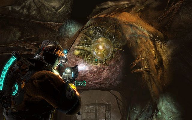Twoim zadaniem jest zlokalizowanie synaps, które musisz przebadać - 12 - Autopsy - Probe the Specimen for information | 12, 13 - Autopsy / Reach for the Sky - Dead Space 3 - poradnik do gry