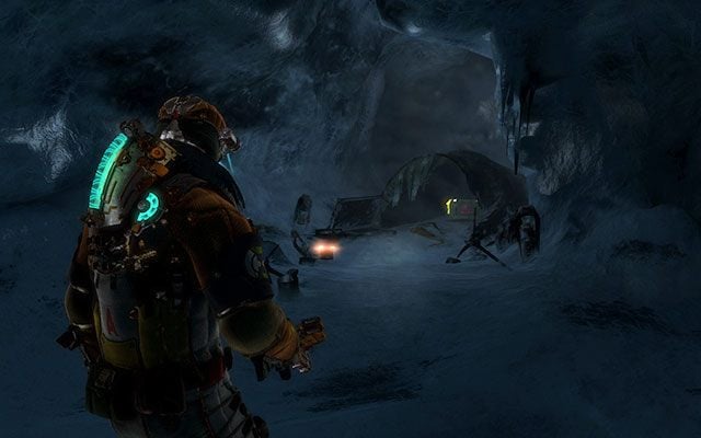 Przy jednym z namiotów wewnątrz jaskini - Rozdział 13 | Sekrety | Dead Space 3 - Dead Space 3 - poradnik do gry