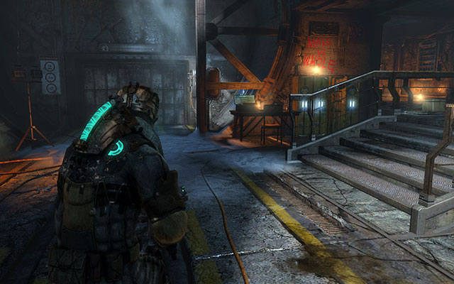 W pomieszczeniu z przybitym do ściany ciałem - po prawej stronie na stoliku, zaraz obok szafek - Rozdział 9 | Sekrety | Dead Space 3 - Dead Space 3 - poradnik do gry