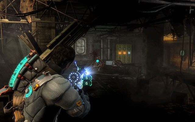 Kieruj się dalej, przez chłodnię - Locate a suit kiosk | 8, 9 - Off the Grid / Onward | Dead Space 3 - Dead Space 3 - poradnik do gry