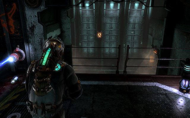 Następny panel znajduje się daleko na ścianie - patrz obrazek powyżej - Locate Edwards | Conning Tower - zadanie poboczne | Dead Space 3 - Dead Space 3 - poradnik do gry