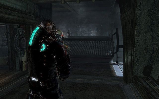 Po wyjściu z windy odeprzyjcie atak Nekromorfów, po czym wyjdźcie po drabinie na górę - Archeology - Investigate the warehouses secrets | Zadania kooperacyjne - Dead Space 3 - poradnik do gry