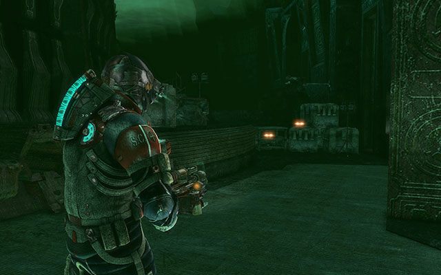 Na skrzyniach po prawej stronie, zaraz na początku rozdziału - Rozdział 18 | Sekrety | Dead Space 3 - Dead Space 3 - poradnik do gry