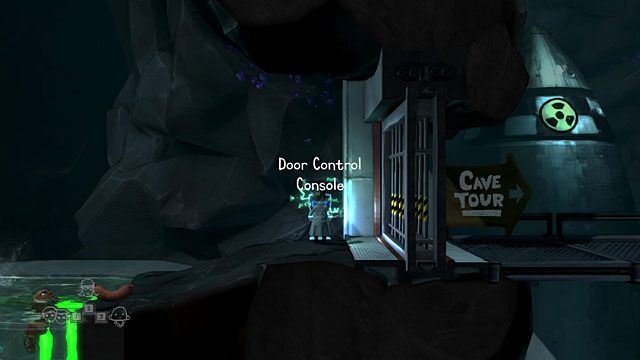 Użyj umiejętności specjalnej naukowca przy terminalu komputerowym (Door Control Console) - The Scientist | Obszary dla określonych bohaterów w The Cave - The Cave - poradnik do gry