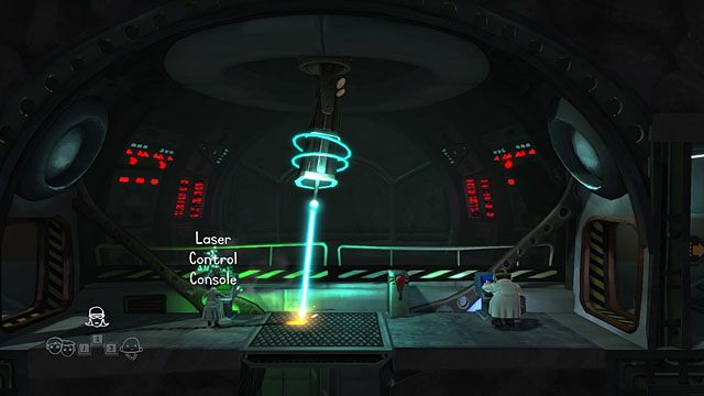 Poczekaj aż promień lasera skieruje się w drugą stronę i szybko użyj umiejętności specjalnej na pierwszym terminalu (Laser Control Console) - The Scientist | Obszary dla określonych bohaterów w The Cave - The Cave - poradnik do gry