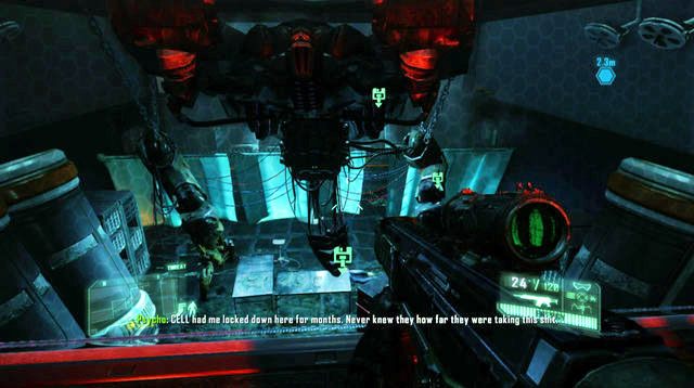 Po zjechaniu windą, podążaj za Psycho - Przeszukaj laboratoria | Safeties Off | Crysis 3 - Crysis 3 - poradnik do gry