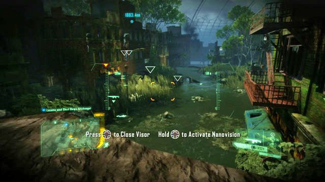 Po dojściu do otwartej przestrzeni, przejdź na lewą stronę tego obszaru - Odnajdź i wyłącz Archangel | Red Star Rising | Crysis 3 - Crysis 3 - poradnik do gry