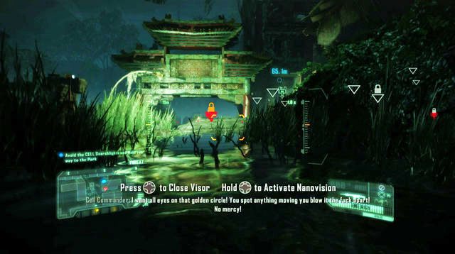 Idąc dalej dojdziesz do miejsca pokazanego na obrazku - Dotrzyj do parku | Safeties Off | Crysis 3 - Crysis 3 - poradnik do gry