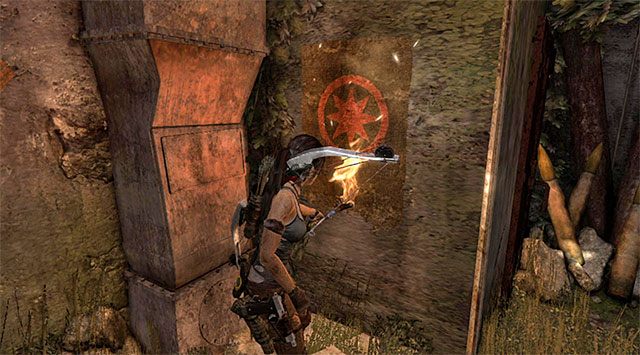 SZTANDAR 1/4 - Poprzedni mieszkańcy | Sekrety - Cliffside Bunker | Sekrety Tomb Raider - Tomb Raider - poradnik do gry