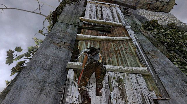 Obróć się w lewo i zacznij chwytać się kolejnych krawędzi, doskakując do tych, które są bardziej oddalone - Dotrzyj do wraku okrętu Endurance (1) | 22 - Zaginiony | Solucja Tomb Raider - Tomb Raider - poradnik do gry