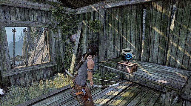 Wejdź do chatki i zabierz słoik ze stołu - Relikty | Sekrety - Mountain Village (Wioska w górach) | Sekrety Tomb Raider - Tomb Raider - poradnik do gry