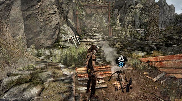 OBOZOWISKO 1/1 - CLIFFSIDE VISTA (WIDOK Z KLIFÓW) - Sekrety - Cliffside Village, Mountain Pass i Chasm Monastery | Tomb Raider - Tomb Raider - poradnik do gry