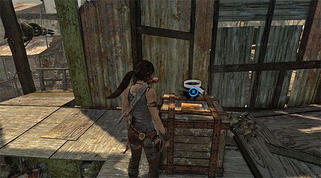 Zabierz dokument leżący na skrzyni (nagroda: 25 punktów doświadczenia) - Dokumenty | Sekrety - Shantytown (Miasto ubogich) | Sekrety Tomb Raider - Tomb Raider - poradnik do gry