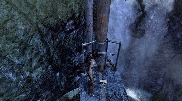 Wznów wspinaczkę, tak by przedostać się na niewielki metalowy balkonik - Geoskrzynki (01 - 07) | Sekrety - Shipwreck Beach (Plaża wraków) | Tomb Raider - Tomb Raider - poradnik do gry