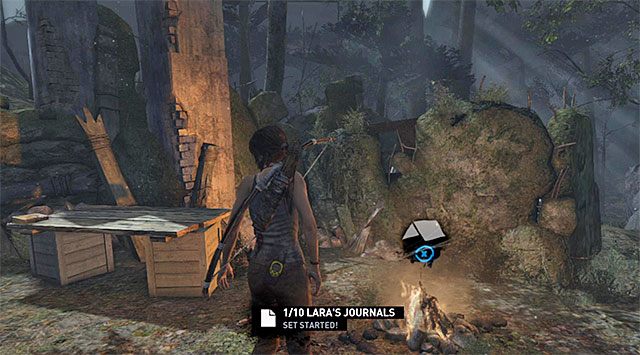 WPIS 1/10 - SHIPWRECKED (KATASTROFA) - Sekrety - Dziennik Lary | Sekrety - Chasm Shrine, Ziggurat i Dziennik Lary - Tomb Raider - poradnik do gry