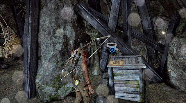 Po znalezieniu się w niewielkiej jaskini skieruj się w prawo - Mapy skarbów | Sekrety - Mountain Temple (Górska świątynia) | Tomb Raider - Tomb Raider - poradnik do gry