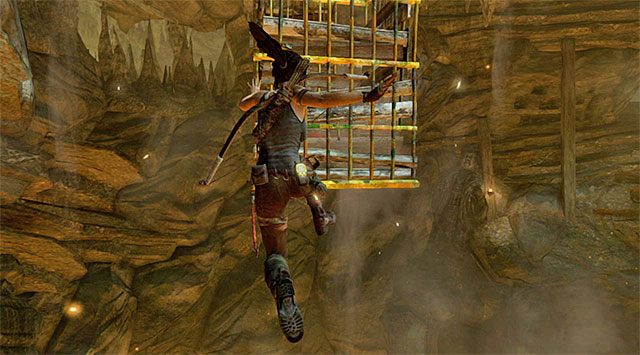 Ostatnia część opisywanego etapu nie jest już na szczęście zbyt wymagająca - Ucieknij z jaskini | 16 - Nikt nie zostanie z tyłu | Solucja Tomb Raider - Tomb Raider - poradnik do gry