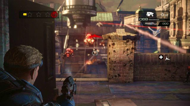 Wyważ drzwi i natychmiast schowaj się za jakąś osłoną - Dachy pierwszej alei - Przedmieścia Halvo Bay - Gears of War: Judgment - poradnik do gry