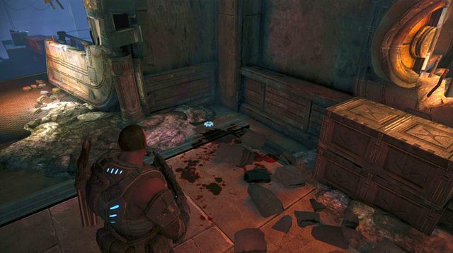 Przejdź do pomieszczenia, w którym obróć się w lewo - Plaża - Onyx Point - Gears of War: Judgment - poradnik do gry