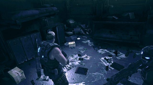 Skorzystaj ze schodów, by wejść na wyższy pokład - Ślepy zaułek - Pokłosie - Gears of War: Judgment - poradnik do gry