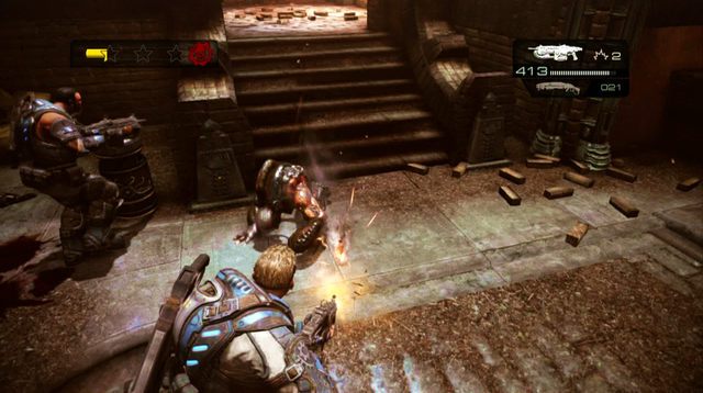 Parszywiec - średniej wielkości przeciwnik, który stanowi zagrożenie jedynie na małym dystansie - Przeciwnicy - Gears of War: Judgment - poradnik do gry