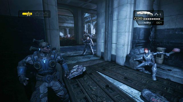 Grenadier - podstawowy rodzaj przeciwnika, który odróżnia się jedynie używaną bronią - Przeciwnicy - Gears of War: Judgment - poradnik do gry