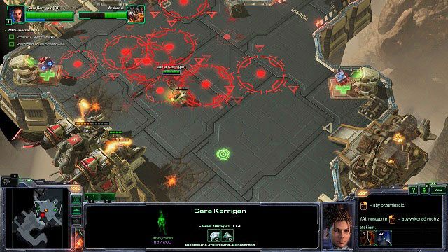 Po wylądowaniu czeka nas krótki marsz w kierunku ostatniego punktu kontrolnego [13] - Znowu w akcji | Kampania - Misje umojańskie | StarCraft II Heart of the Swarm - StarCraft II: Heart of the Swarm - poradnik do gry