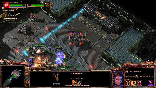Zainfekowani pomogą nam również w punkcie [6] - bez problemu przebijemy się przez kolejną blokadę Dominium - Skazaniec | Kampania - przestrzeń kosmiczna | StarCraft II Heart of the Swarm - StarCraft II: Heart of the Swarm - poradnik do gry