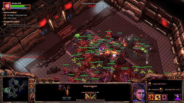 Po drodze w jednej z odnóg korytarza znajdziemy kolejne tajne akta [B] - Skazaniec | Kampania - przestrzeń kosmiczna | StarCraft II Heart of the Swarm - StarCraft II: Heart of the Swarm - poradnik do gry