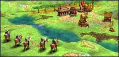 Jazda znakomicie spisuje się w otwartym terenie - Konie | Rozgrywka | Battle Realms - Battle Realms - poradnik do gry