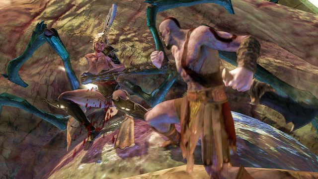 Na koniec starcia przeniesiesz się na oko bestii gdzie będziesz walczył z Furią - 4 - Hekatonchejrowie | Opis przejścia | God of War Wstąpienie - God of War: Ascension - poradnik do gry