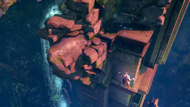 Wspinaj się cały czas do góry aż dojdziesz do podmokłej ścieżki - 6 - Zbiornik | Opis przejścia | God of War Wstąpienie - God of War: Ascension - poradnik do gry