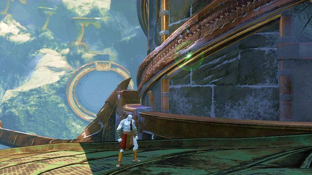 Po przerywniku przybijesz do okrągłej wieży - 6 - Zbiornik | Opis przejścia | God of War Wstąpienie - God of War: Ascension - poradnik do gry
