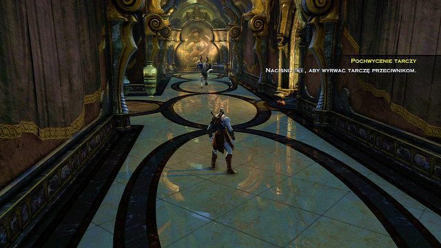 Kilka kroków dalej zaatakuje cię duży i mały kozłolud - Zagadki z posągami i droga do katakumb | God of War Wstąpienie - God of War: Ascension - poradnik do gry