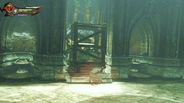 Udaj się teraz po drabinie na górę i zmień fazę czasu - Biała klepsydra | God of War Wstąpienie - God of War: Ascension - poradnik do gry
