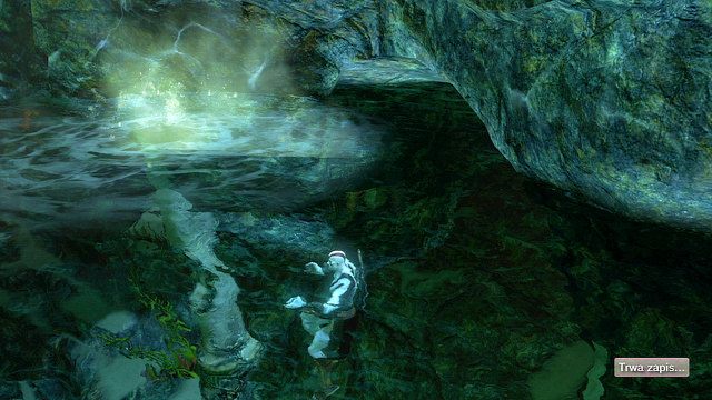 Po spadnięciu z koła młyńskiego znajdziesz się w wodnej jaskini - 15 - Grota | Opis przejścia | God of War Wstąpienie - God of War: Ascension - poradnik do gry