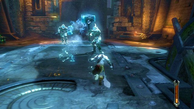 Stoczysz tutaj walkę z lodowymi Talosami - 15 - Grota | Opis przejścia | God of War Wstąpienie - God of War: Ascension - poradnik do gry