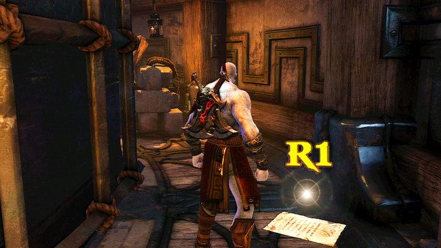 Przejdź kawałek w lewo i przesuń wielkie koło - 22 - Żebra Apollona | Opis przejścia | God of War Wstąpienie - God of War: Ascension - poradnik do gry