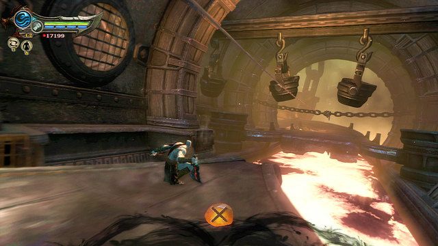 Przyjdzie ci teraz zjeżdżać nad rzeką rozgrzanej substancji - 24 - Ramię Apollona | Opis przejścia | God of War Wstąpienie - God of War: Ascension - poradnik do gry